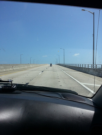 Crossing a long bridge