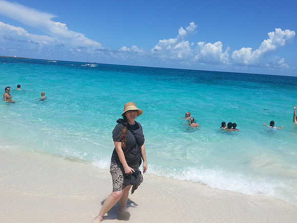 Me at Public Beach behind Atlantis Resort