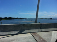 Driving up A1A in Florida along the coast.