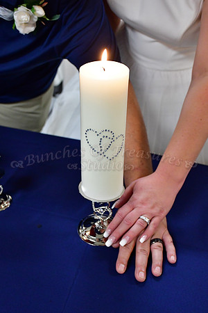 Unity Candle with Bride & Groom