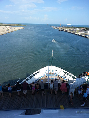 Heading out to sea