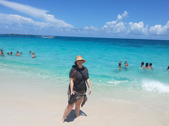 Me at Public Beach behind Atlantis Resort