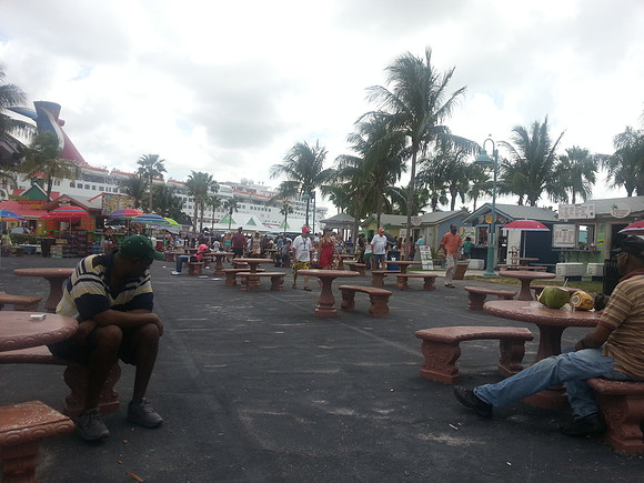 Heading to the Straw Market at Freeport