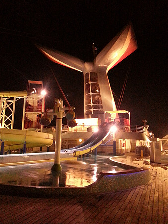 On deck at night