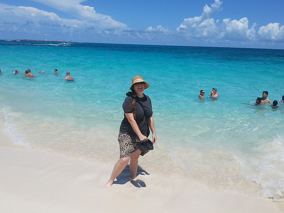 Me at Public Beach behind Atlantis Resort