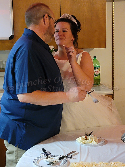 Cake Anyone? Well maybe a little icing on the grooms nose.