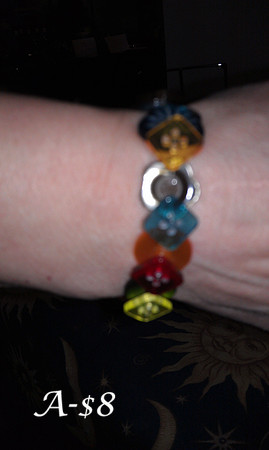 Button Bracelet- Custom colors avail.